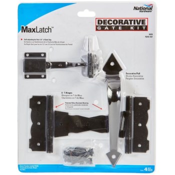 Decorative Gate Kit, Black Finish 