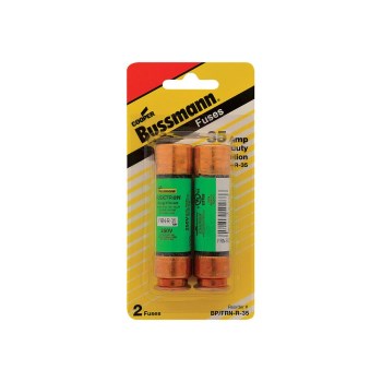 Fusetron Cartridge Fuse, Class RK5 - 35 Amp, 2pk