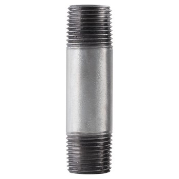 Pipe Nipple, Galvanized Steel - 3/8" x 1-1/2"