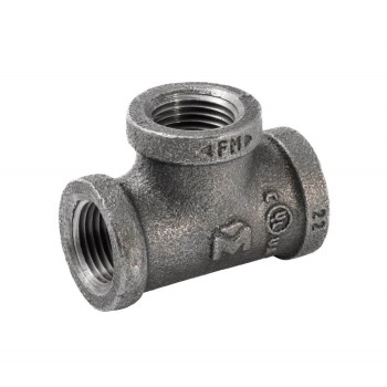 Anvil/Mueller Malleable Tee, Black - 1/2"