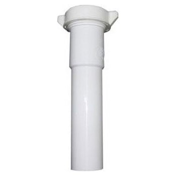 PVC Extension Tube with Nut - 1-1/4" x 6"
