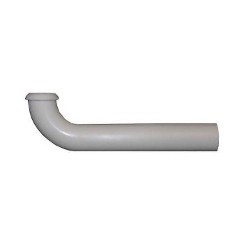 PVC Trap Wall Bend, White - 1-1/4" x 7"