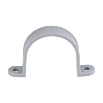 2-Hole Plastic Strap, Gray - 1-1/2"