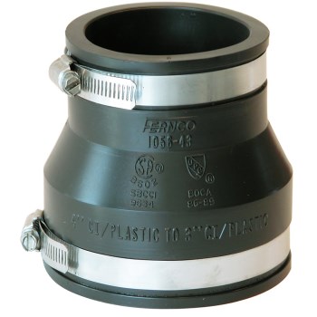 Fernco Flexible Coupling - 4" x 3"