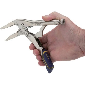 Irwin Long Nose Locking Pliers with Wire Cutter - 9"