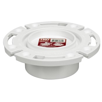 Total Knockout Closet Flange  PVC    4" x 3"
