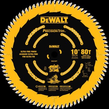 Trim Saw Blade, 80T - 10"