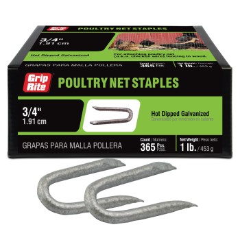 Prime Source Galvanized Poultry Net Staple - 3/4", 1 Lb