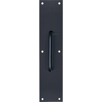 Door Pull Plate  Matte Black   3-1/2" x 15"