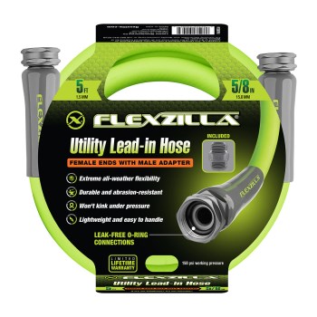Flexzilla Garden Lead-In Hose - 5/8" x 5 Ft