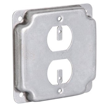 Duplex Box Cover, Square 4 inch
