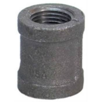 Malleable Coupling, Black Steel ~ 1/2"
