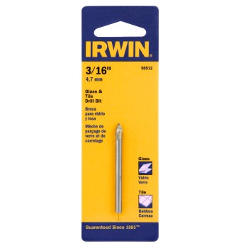 Irwin Glass and Tile Drill Bit   3/16"