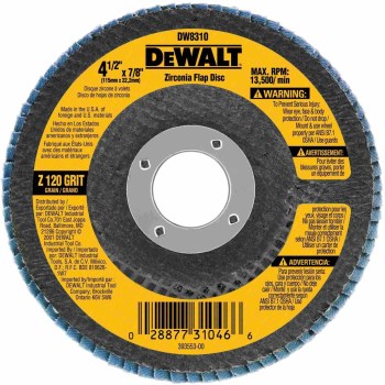 DeWalt Type 29 Flap Disc - 120 Grit, 4-1/2"