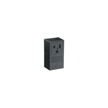 Surface Mount Receptacle, Grounded - 50 Amp, Black