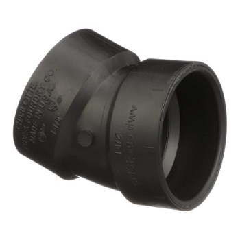 Charlotte Pipe - 1-1/2" ABS DWV 22-1/2 Deg Elbow