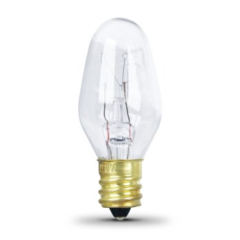 Night Light Bulb, Clear 120 Volt 4 Watt 