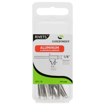 FPC Surebonder Aluminum Blind Rivet, 1/8" - Long, 15pk