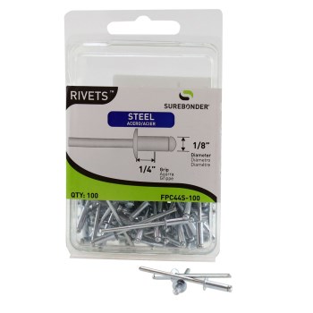 FPC Surebonder Steel Blind Rivet, 1/8" - Medium, 100ct