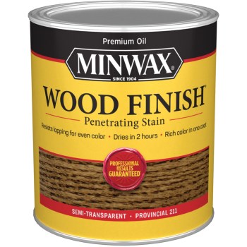 Minwax 70002 Semi-Transparent Wood Stain, Provincial ~ Quart