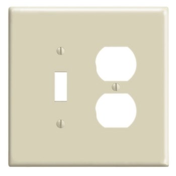Oversized Wall Plate, Toggle/Duplex - Ivory