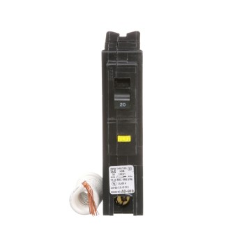 Square D Homeline Single Pole GFCI Breaker - 20 Amp
