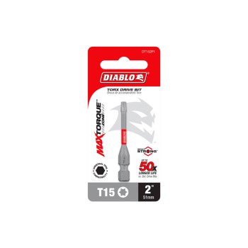 Diablo Torx Drive Bit - T15 x 2"
