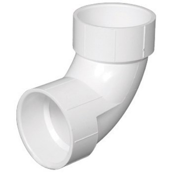 Charlotte Pipe PVC DWV 90-Degree Elbow, Hub x Hub - 2"