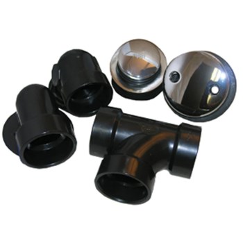 Larsen ABS Tip Toe Waste and Overflow Assembly - 1-1/2"