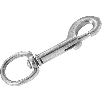 Swivel Round Eye Bolt Snap, Zinc Plated - 1" x 4-7/8"