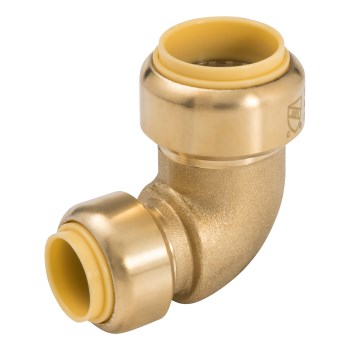 90 Deg Brass Elbow - 3/4" x 1/2"
