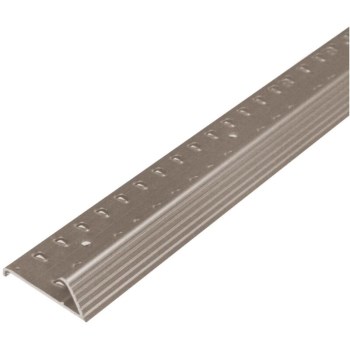 Carpet Gripper w/Teeth, Pewter - 1-3/8" x 36"