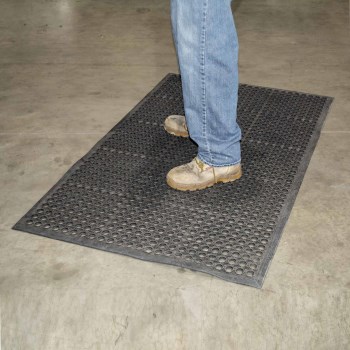 Industrial Rubber Floor Mat - 3 x 5 Ft