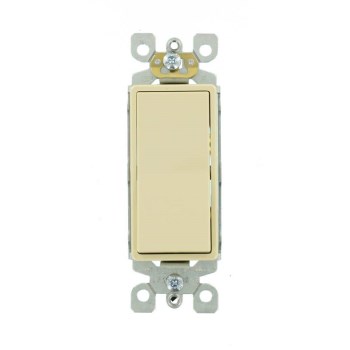 Decora Rocker Switch, Single-Pole - 15 Amp, Ivory