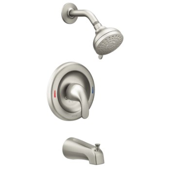 Adler Posi-Temp Tub/Shower Faucet,  Brushed Nickel ~ One Handle