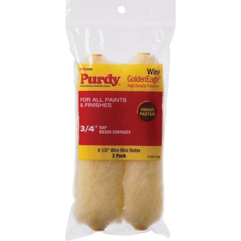 Purdy Golden Eagle Mini Roller Cover - 6-1/2" x 3/4" Nap, 2pk