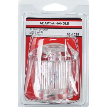 Fit-All Replacement Faucet Handle, Clear - 1-1/4" x 2-5/8"