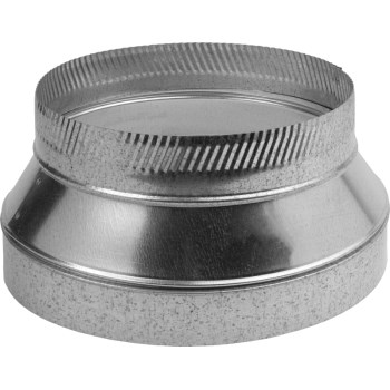 Gray Metal Galvanized Duct Reducer - 5" to 4", 24ga