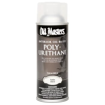 Polyurethane Aerosol Spray, Clear Satin - 12.8 oz