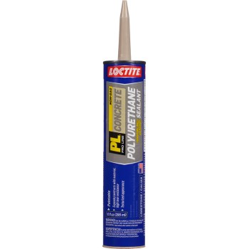 PL S10  Polyurethane Concrete Crack Masonry  Sealant , Gray ~ 10 oz Tube