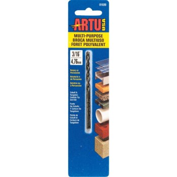 Drill Bit, Multi-Purpose - 3/16" x 3-1/2"