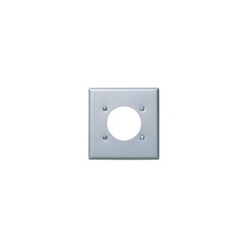 2-Gang Outlet Plate, Aluminum