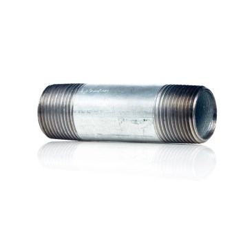 Pipe Nipple, Galvanized Steel - 1/2" x 8"