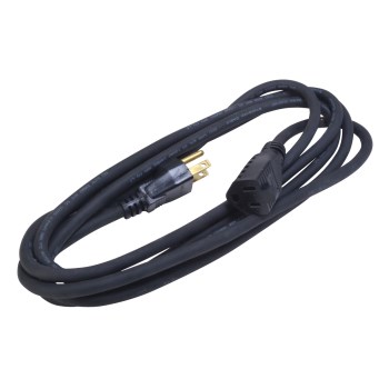 Coleman Cable Black Outdoor Extension Cord - 16/3, 10 Ft