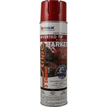 Inverted Marking Paint, Safety Red - 15 oz