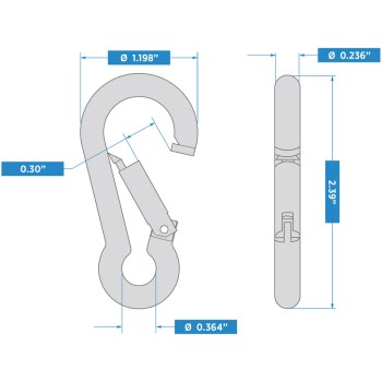 Ss 3-1/8 Spring Snap