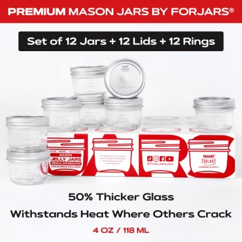 Forjars Regular Mouth Mason Jars 4 oz 