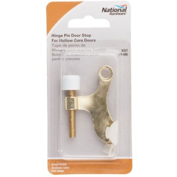 Hinge Pin Door Stop, Brass