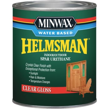 Minwax Water Based Helmsman Spar Urethane, Gloss - Qt