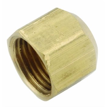 Brass Flare Cap  ~ 3/8"